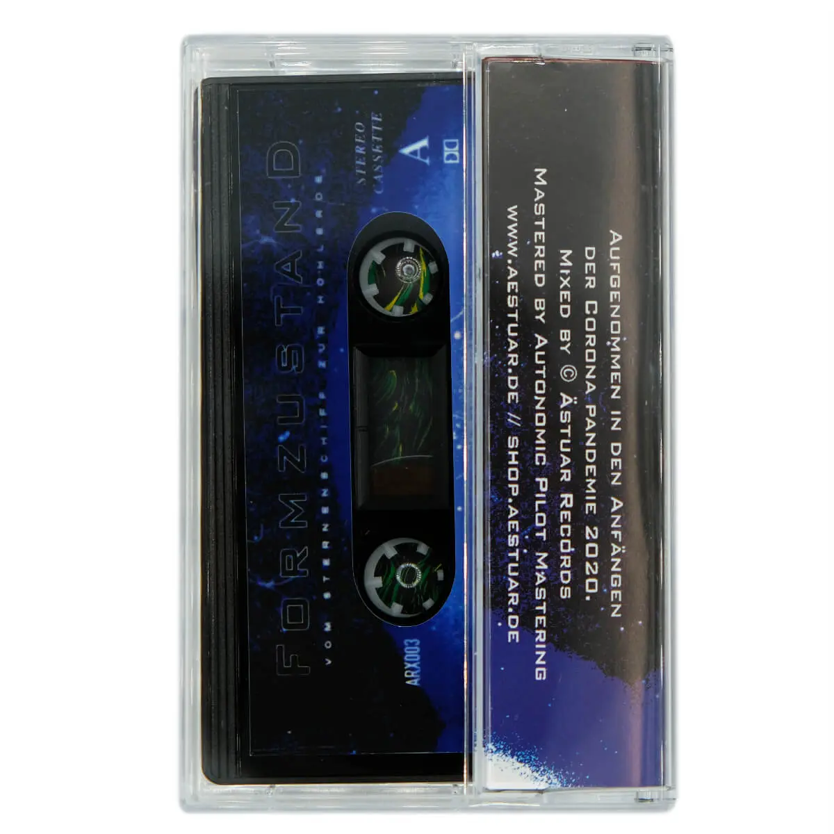Formzustand - Vom Sternenschiff zur Hohlerde Tape Audio Cassette Reptiloid Synthwave inkl. Sticker und Download Code!
